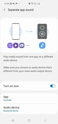 Separate app sound android App screenshot 0