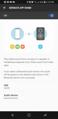 Separate app sound android App screenshot 1